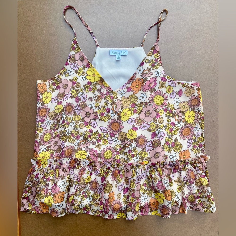 WOMEN’S Sleeveless Blouse Patrons of Peace US size S